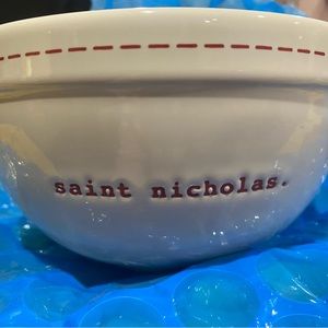 Rae Dunn Saint Nicholas cereal bowl 2018